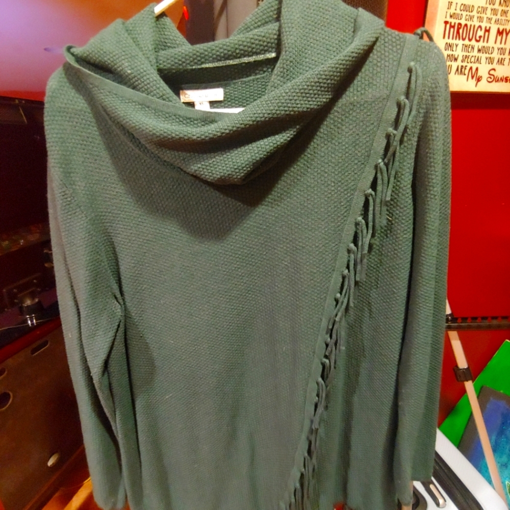 Bluish green sweater